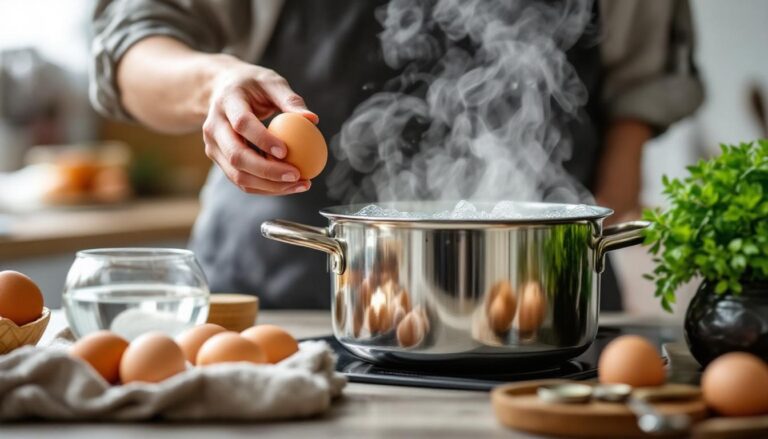azijn in kokend water helpt barsten in eieren voorkomen beter dan zout, waardoor je eieren perfect blijven tijdens het koken.