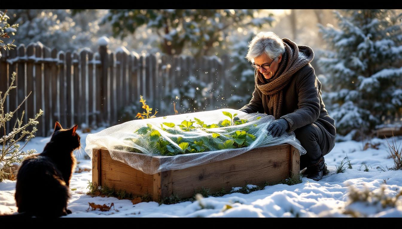 ontdek hoe bubbelplastic onverwacht helpt om planten in de winter te beschermen en hun groei te bevorderen.