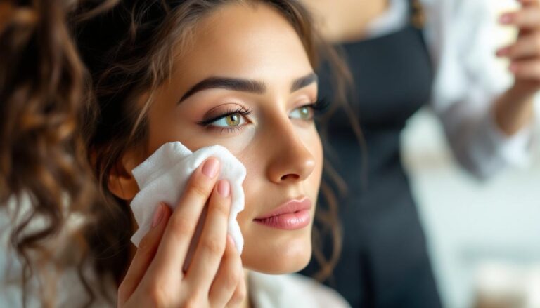 ontdek de keukenrolmethode waarmee visagisten make-up zacht en zonder wrijving verwijderen voor een zachtaardige en effectieve reiniging.