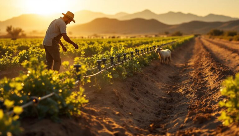 ontdek hoe deze innovatieve irrigatietechniek landbouw in woestijnen mogelijk maakt met minimaal waterverbruik, voor duurzame voedselproductie in droge gebieden.