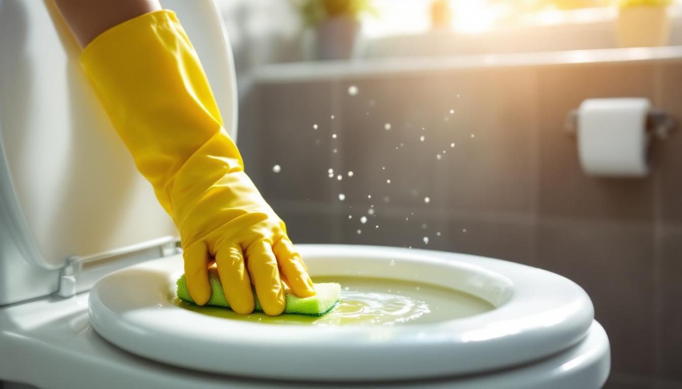 ontdek deze eenvoudige badkamertruc waarmee vergeelde wc-brillen snel en gemakkelijk weer stralend wit worden. geef je badkamer een frisse look!