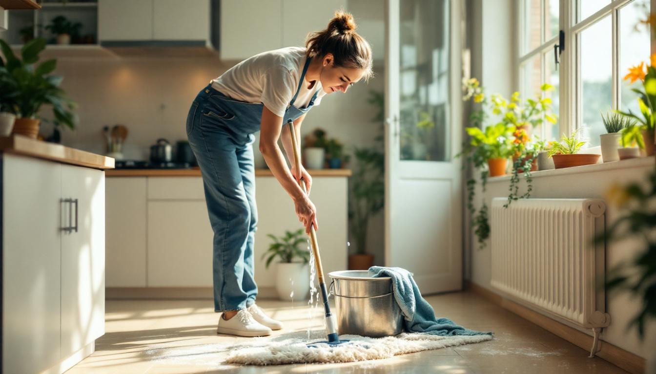 ontdek het onverwachte ingrediënt in je dweilwater dat zorgt voor een langdurig schoon en fris gevoel in huis.