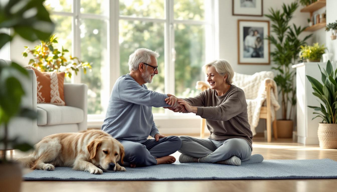 ontdek een eenvoudig zacht bewegingsritueel speciaal voor 65-plussers met pijnlijke gewrichten, dat helpt pijn te verminderen en mobiliteit te verbeteren.