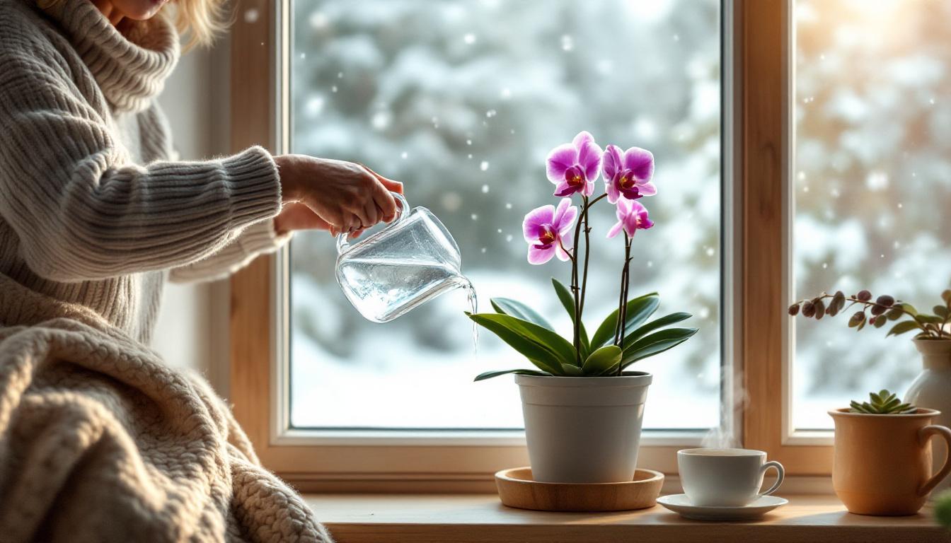geef je in de winter je orchidee verkeerd water? ontdek met deze eenvoudige tip hoe je problemen kunt voorkomen en je plant gezond houdt.