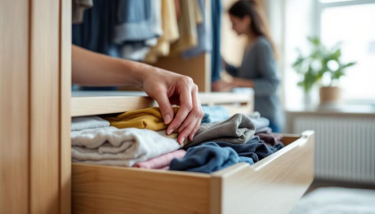 door kleding rechtop op te vouwen creëer je ineens veel meer kastruimte – ontdek waarom deze methode zo effectief is.