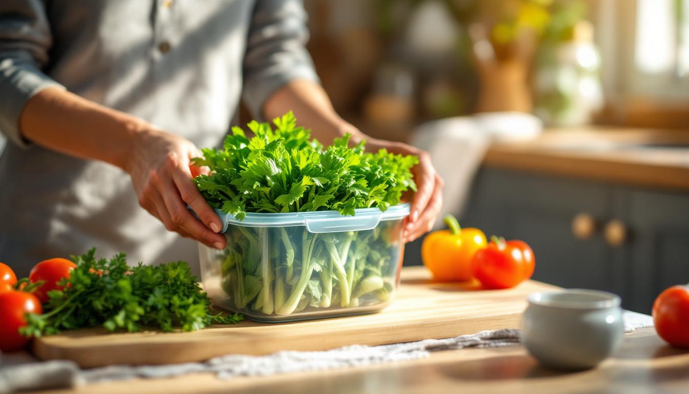 met deze bewaarmethode blijven groenten langer vers en behouden ze hun smaak, zodat je kunt genieten van gezonde en lekkere maaltijden.
