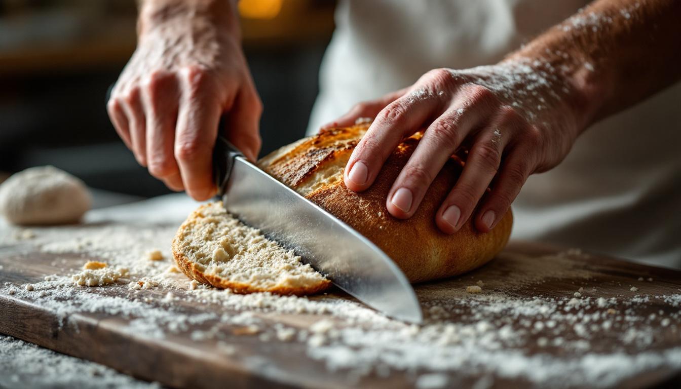 ontdek waarom broodmessen soms brood pletten en welke slijphoeken bakkers verkiezen voor het beste snijresultaat.