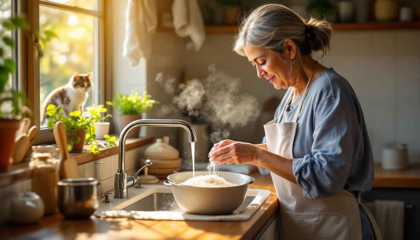ontdek waarom het weken van rijst voor het koken zorgt voor luchtigere, perfect gescheiden korrels en verbeterde smaak.
