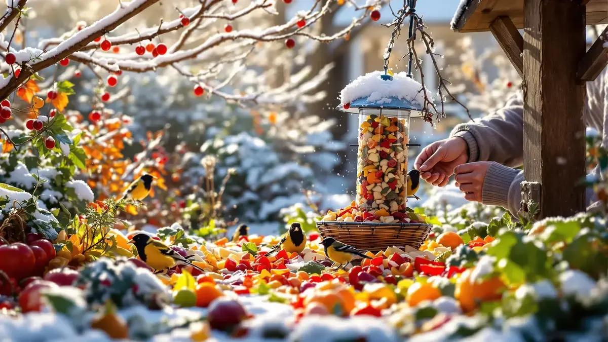 Deze keukenrestjes vormen een waar feestmaal voor de tuinvogels in de winter