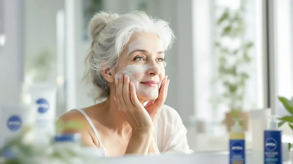 Koude lepel en Nivea-crème: het eenvoudige duo dat velen gebruiken om het gezicht na je vijftigste te verfrissen